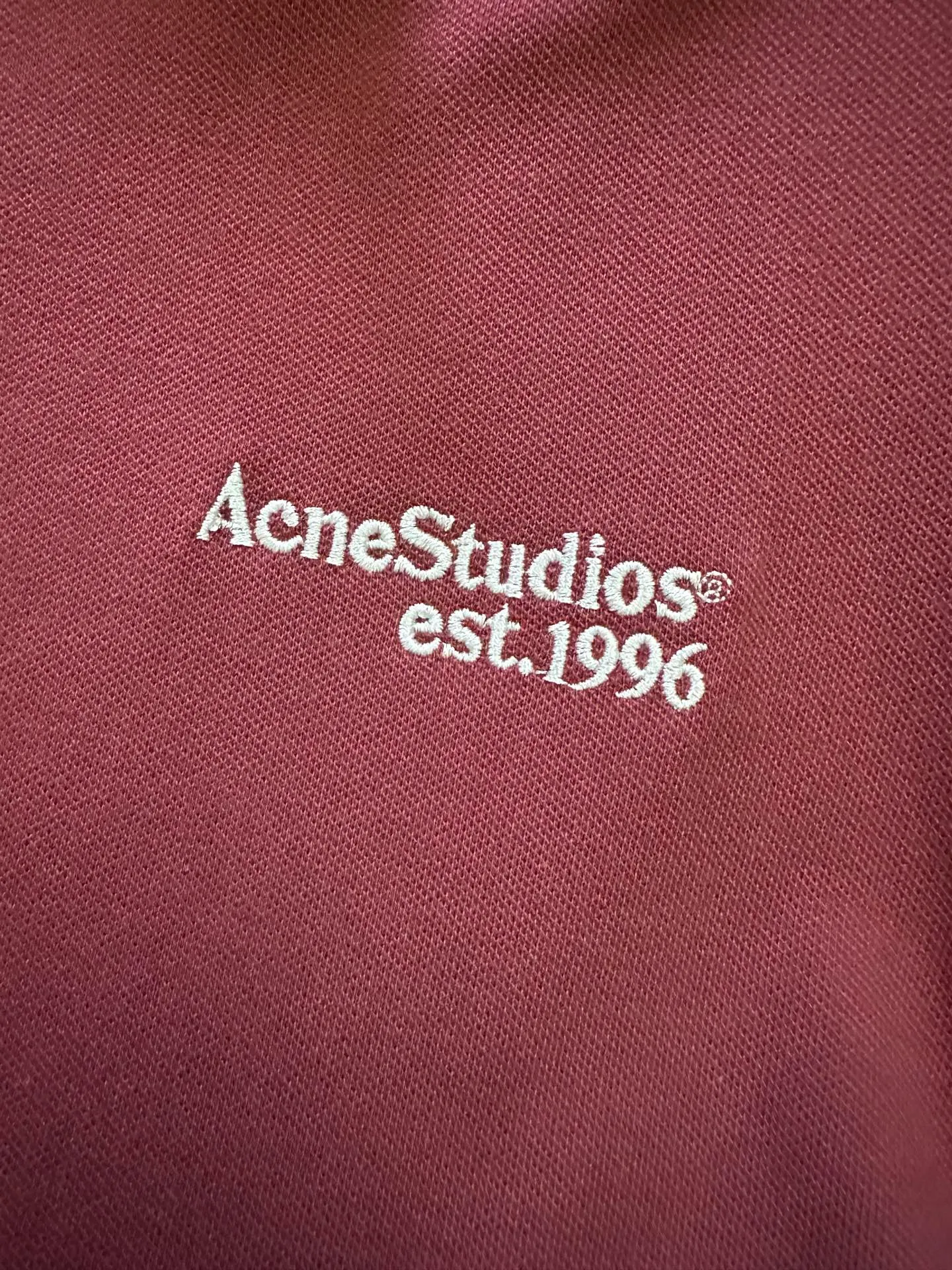 140 Acne Studios 26SS POLO : Same Style Color: Black White Red Size: S M L XL